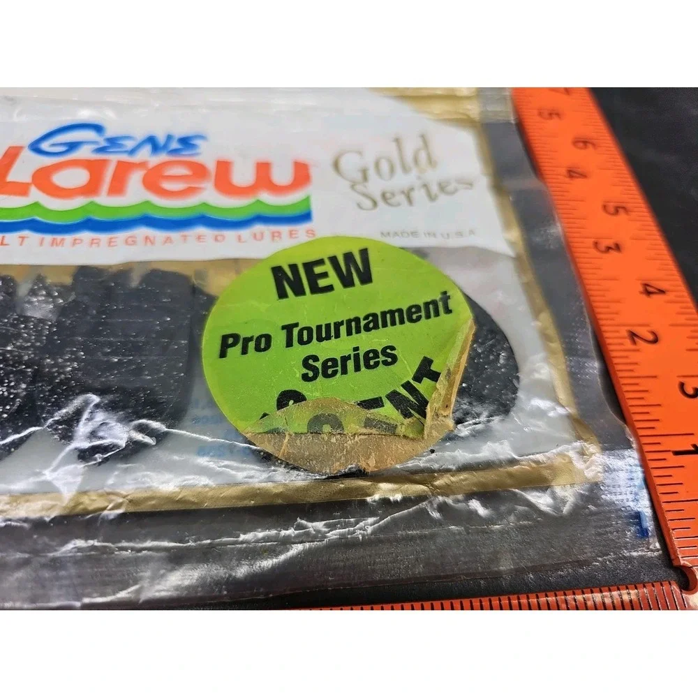 VINTAGE Gene Larew Salt Impregnated Diamond Chunk Lure White Silver OPEN 5 Count